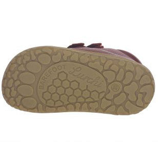 LURCHI Barfuß Halbschuh NORIKO 50046-03 - bordeaux insole and sole view