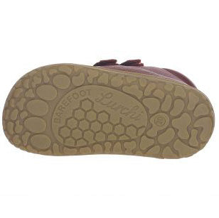 LURCHI Barfuß Halbschuh NORIKO 50046-03 - bordeaux insole and sole view