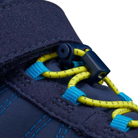  Leichter und vielseitiger Knöchelschuh TREKKI in Blau und Gelb für alle Wanderbedürfnisse 