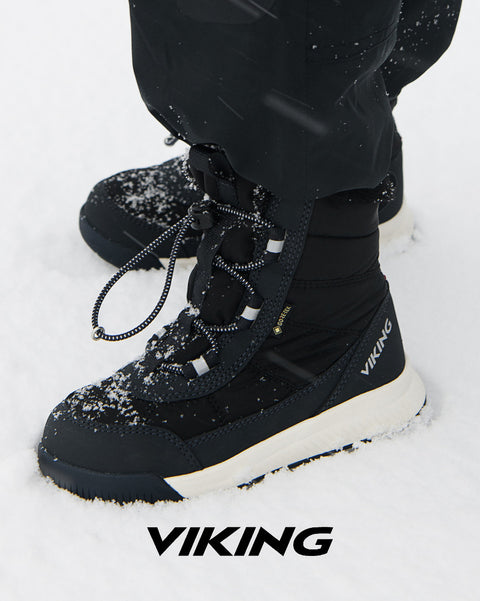 VIKING GORE-TEX Stiefel AERY WARM GTX - schwarz, a durable and insulated black boot perfect for cold weather adventures