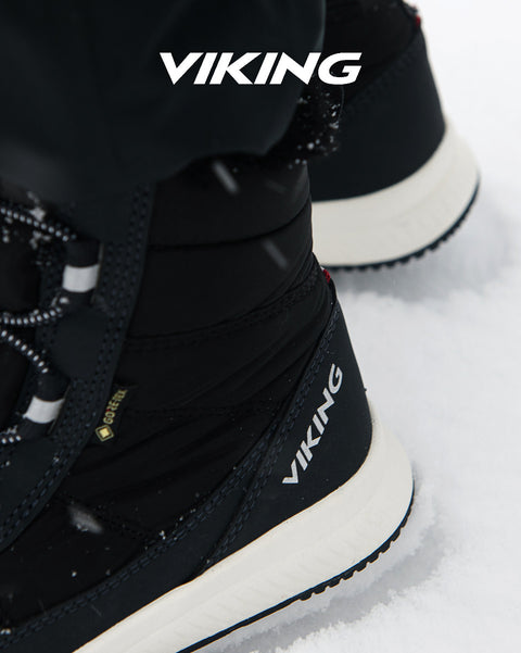Black VIKING GORE-TEX AERY WARM GTX Boots with insulated lining
