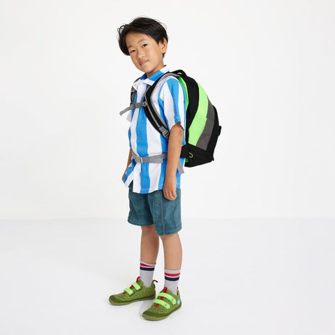 Black and white AFFENZAHN Abenteuerrucksack DAYDREAMER - PANTHER backpack with playful animal design, perfect for kids' outdoor adventures