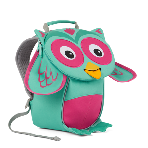 Nachhaltiger Affenzahn Rucksack in Eulenform mit ergonomischem Design und Brustgurt