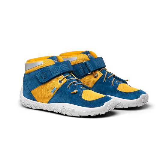 AFFENZAHN TEX Knöchelschuh DREAMER - honiggelb - blau