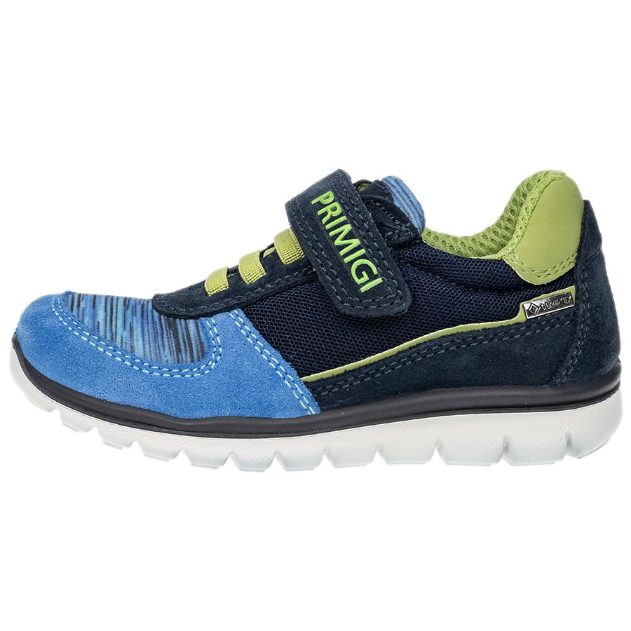 PRIMIGI GORE-TEX Halbschuh 18719-00 in navy with green accents for kids' outdoor activities