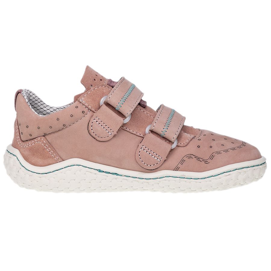 RICOSTA Barfußschuh Halbschuh JOSH in altrosa and türkis colors, a comfortable and stylish barefoot shoe for kids