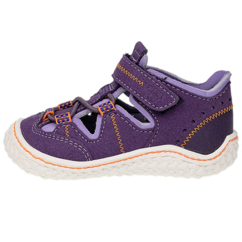 Close-up of the purple RICOSTA Barfußschuh Halbsandale JERRY