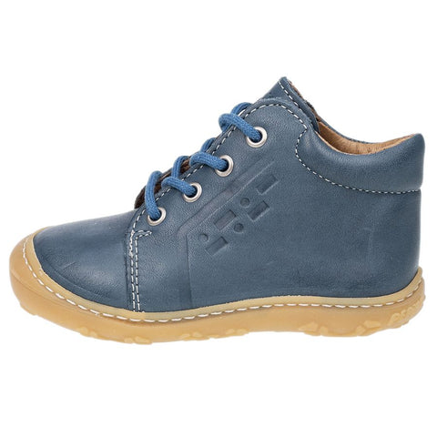 Close up of RICOSTA Knöchelschuh RONNY - jeans, side view showing durable rubber sole