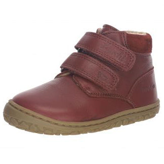 High-quality LURCHI Barfuß Knöchelschuh NINO 50023-43 in elegant bordeaux color, perfect for stylish and comfortable barefoot walking