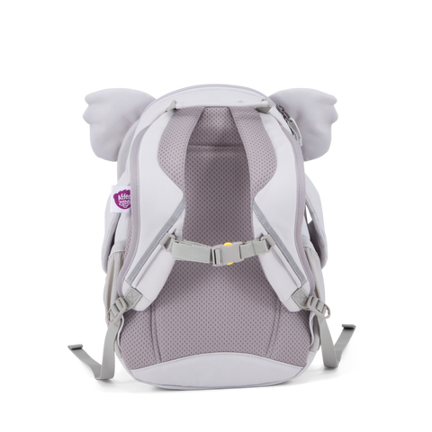Adorable AFFENZAHN Rucksack GROSSER FREUND in the shape of a cuddly koala bear, perfect for kids' school supplies and accessories