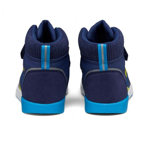  SFOLI TEX Knöchelschuh TREKKI in Blau und Gelb für ultimativen Komfort auf langen Wanderungen 