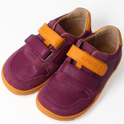 bLIFESTYLE Barfußschuh Halbschuh ANURA in lila und orange für Damen, bequeme und flexible Schuhe für ein aktives Leben