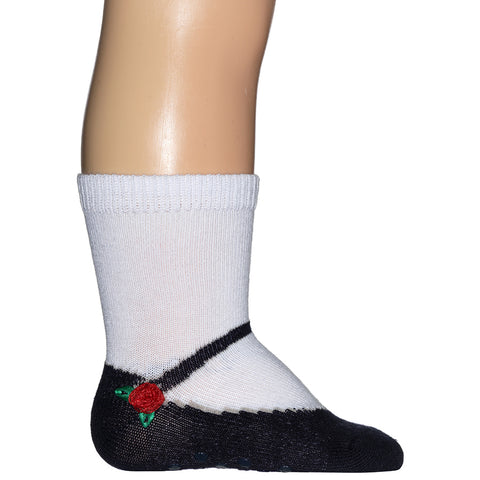 Zwei Paar Baby Socken BN244126 in Ballerina Rose und navy