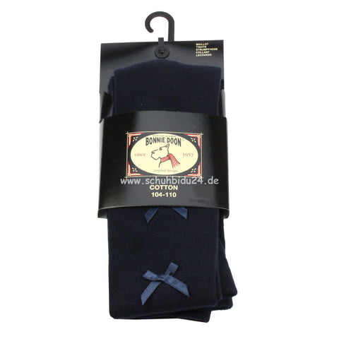  Modische Strumpfhose von BONNIE DOON mit süßen Schleifen in dunklem Marineblau