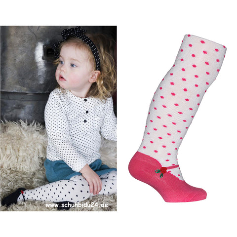 BONNIE DOON Strumpfhose Baby BN254926 Ballerina - pink-weiss is a cute and stylish pair of pink and white baby tights adorned with ballerina designs
