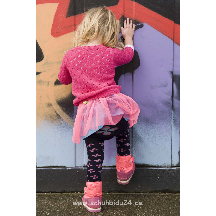 BONNIE DOON Strumpfhose Baby BN454920 Blumen - navy-pink