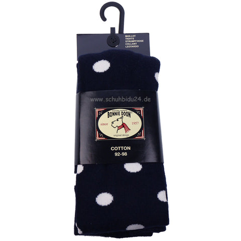 Modische Punkte-Strumpfhose in Marineblau für einen eleganten Look