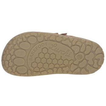 LURCHI Barfuß Knöchelschuh NINO 50023-44 - brown ankle shoe for boys and girls with barefoot technology