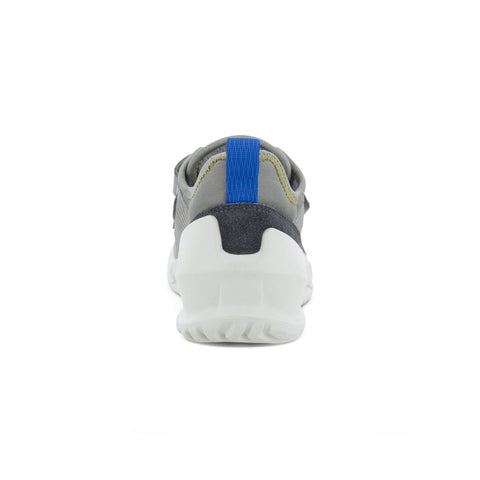 High-performance ECCO GORE-TEX half shoe in light grey and royal blue