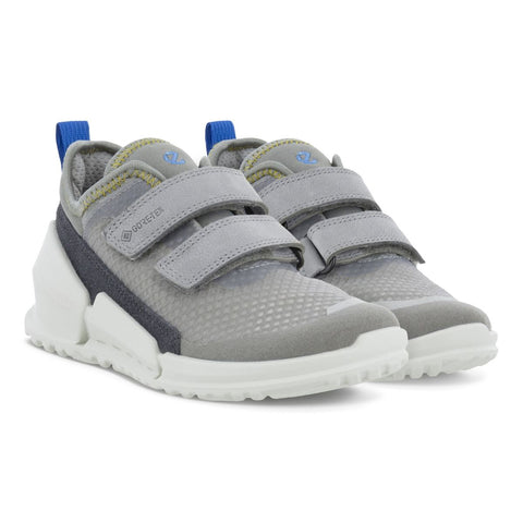 Side view of ECCO GORE-TEX Halbschuh BIOM K1 711732-60385 - hellgrau - royalblau