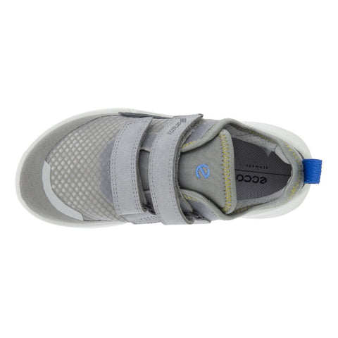 ECCO GORE-TEX Halbschuh BIOM K1 711732-60385 in light gray and royal blue, a high-performance and stylish athletic shoe