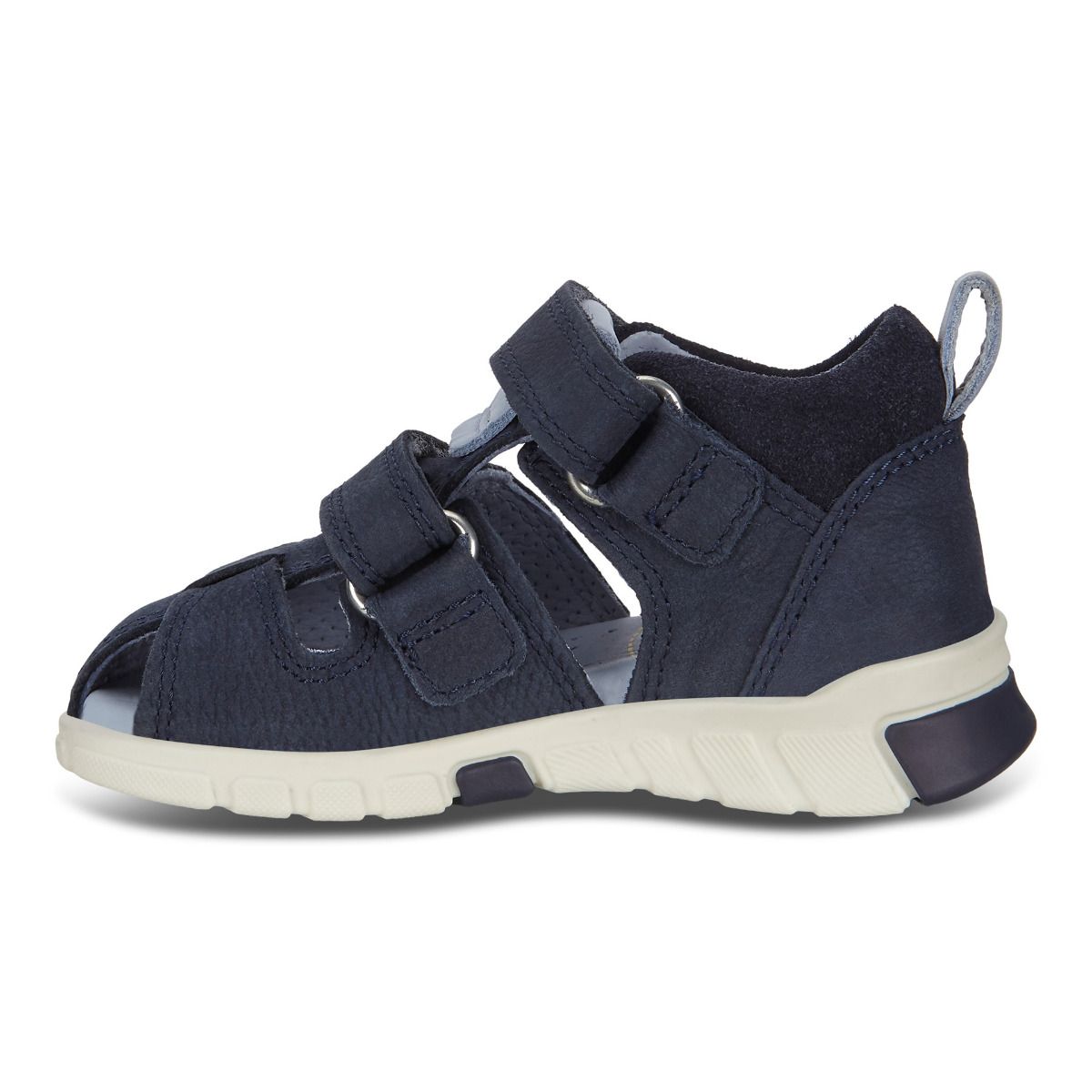 ECCO navy and ice blue Halbsandale MINI STRIDE 761131-02303 product image showcasing comfortable and stylish design for kids