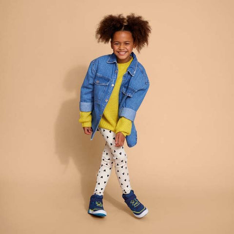  Leichter und langlebiger Knöchelschuh TREKKI in Blau und Gelb für anspruchsvolle Outdoor-Touren 