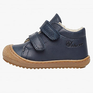 NATURINO Halbschuh RACOON in navy color, featuring a cozy lining for added warmth and comfort