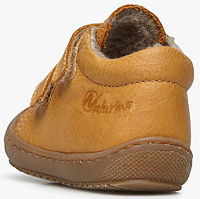 Comfortable and stylish curry-colored NATURINO Halbschuh RACOON