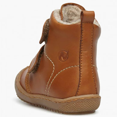 High-quality NATURINO Stiefel BUBBLE - cognac boots for kids with stylish buckle detail