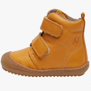 High-quality NATURINO Stiefel BUBBLE in a stylish curry color, perfect for all-weather wear
