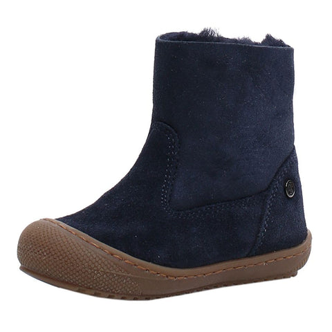 NATURINO Stiefel COZY - navy: Children's cozy and durable navy boots for all-day comfort and warmth