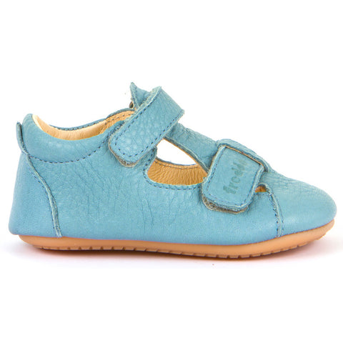 FRODDO PreWalker Halbsandale G1140003-3 - hellblau, a light blue sandal for little ones taking their first steps