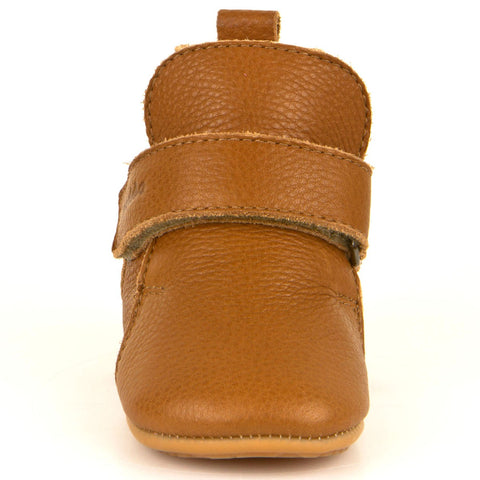 Bottom view of FRODDO PreWalker G1160001-3K - braun showcasing non-slip and durable sole