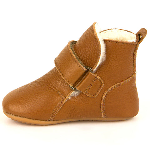 FRODDO PreWalker G1160001-3K - braun with adjustable velcro strap and padded ankle support