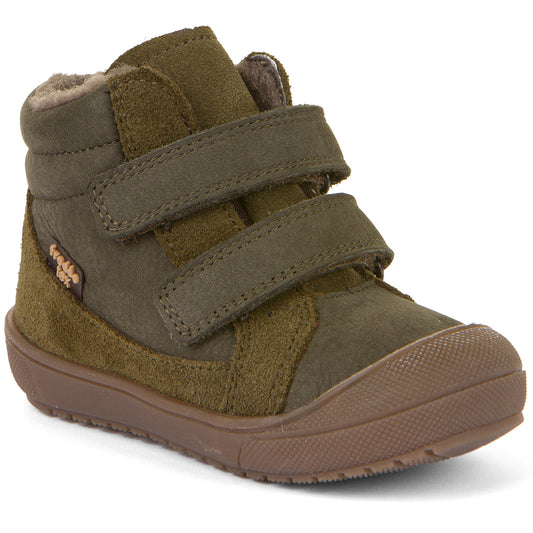 Olive green FRODDO TEX Knöchelschuh G2110123-3, a waterproof ankle shoe for kids