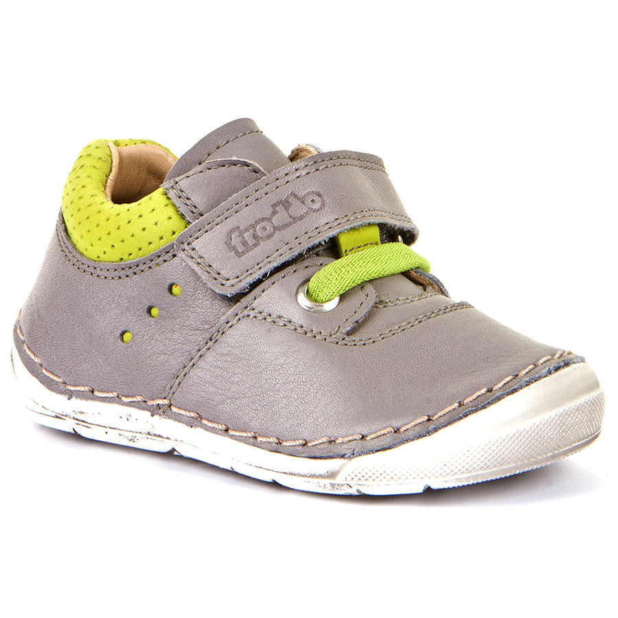 Light grey and apple green FRODDO Halbschuh G2130223-2 product image for children's footwear