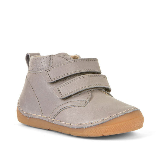 A light grey FRODDO Knöchelschuh G2130251-3 shoe, featuring durable material and comfortable design for everyday wear