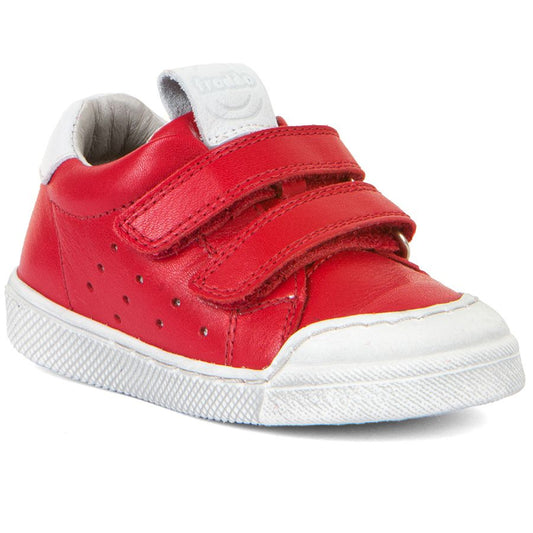 A red and white FRODDO Halbschuh G2130290-6, a high-quality children's shoe