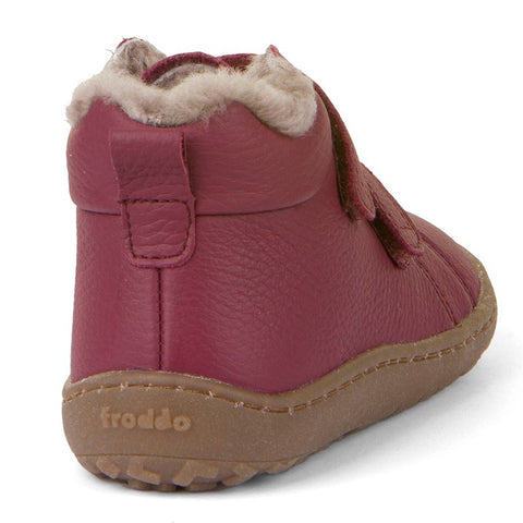 Pair of FRODDO Barfußschuh G3110201-10 - beere shoes for kids, perfect for outdoor activities