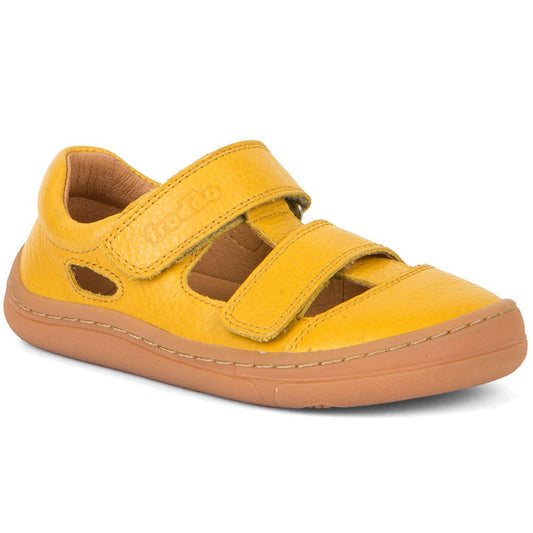 FRODDO Barfußschuh Halbsandale G3150241-6 in gelb, a comfortable and stylish barefoot sandal for kids
