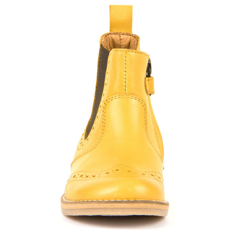 FRODDO Stiefelette G3160142-11 - gelb, hochwertige gelbe Stiefelette mit praktischem Reißverschluss und rutschfester Sohle
