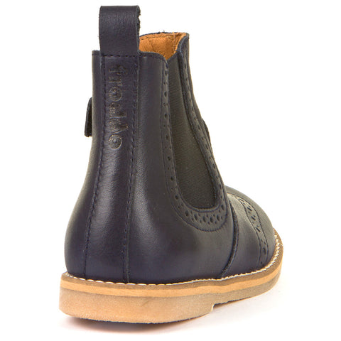 FRODDO Stiefelette G3160166 dunkelblau - Tragebild mit kindgerechtem Design