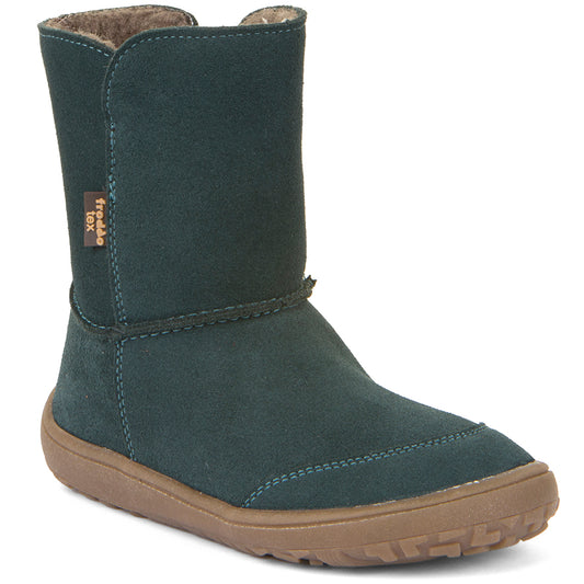 Image of FRODDO TEX Barfuß Stiefel G3160207-5 in petrol color, a high-quality and comfortable barefoot boot for kids