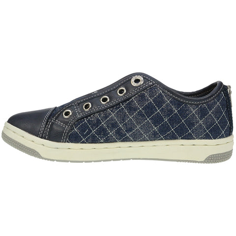 Stylish and comfortable denim junior shoe with GEOX technology
