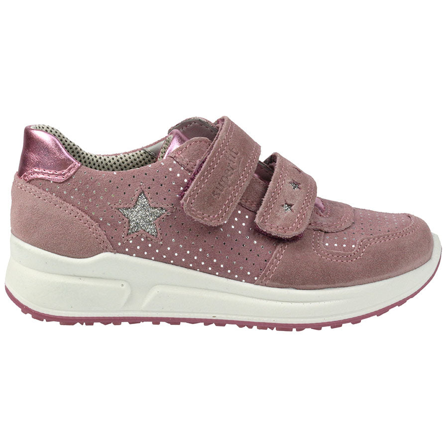 Superfit Merida 187-90 lila - flieder - Glitzer half shoe with glitter in purple color