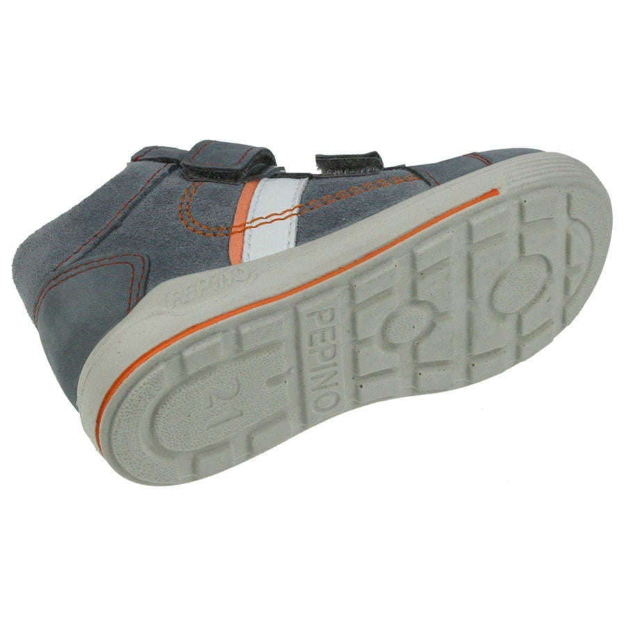 RICOSTA SYMPA-TEX Knöchelschuh LAIF in a stylish grey and orange colorway, perfect for outdoor activities and everyday wear