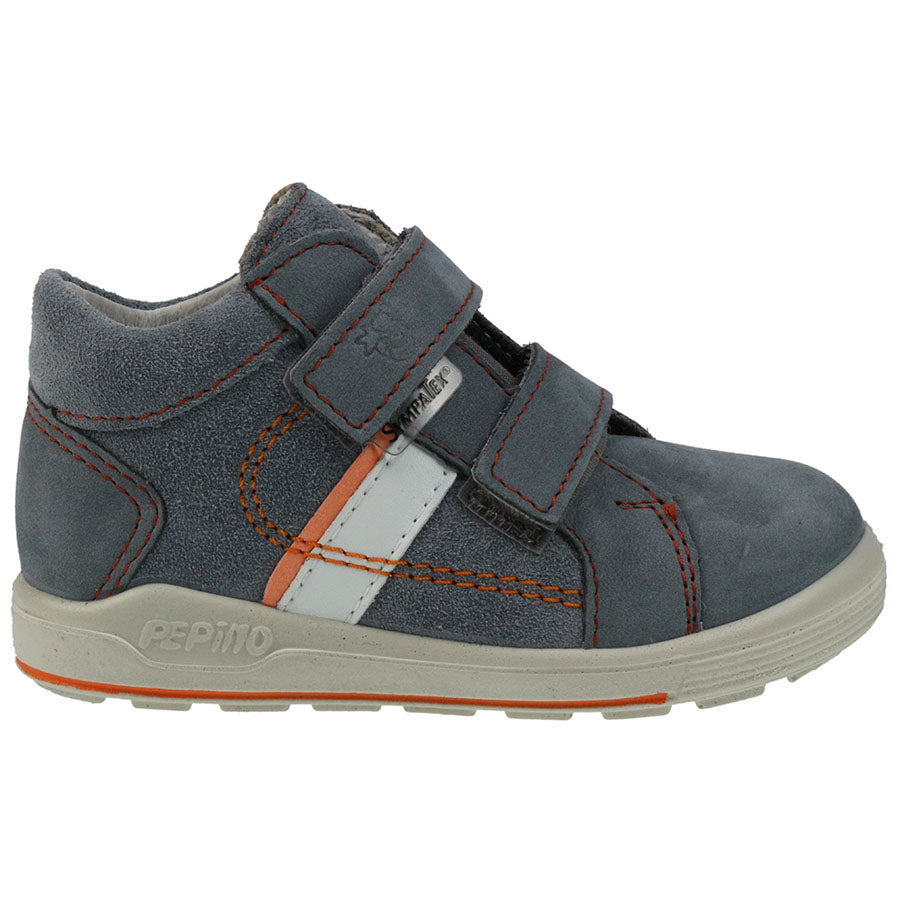 RICOSTA SYMPA-TEX Knöchelschuh LAIF - grau - orange, high-quality waterproof ankle boot in stylish gray and orange color combination