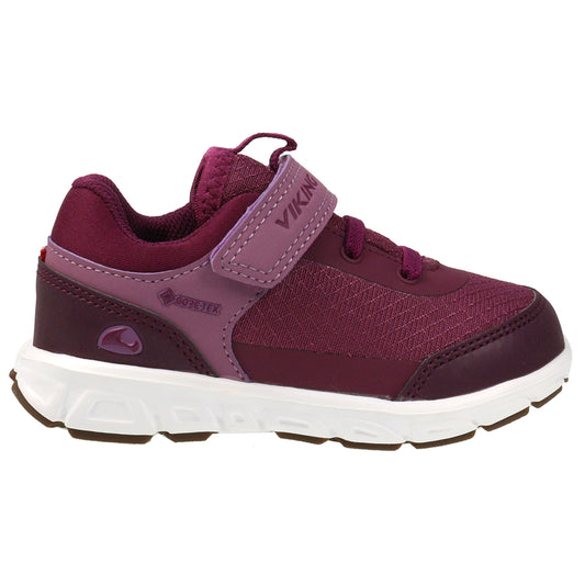 VIKING GORE-TEX Halbschuh SPECTRUM in pflaume, a high-quality waterproof hiking shoe in a rich purple color