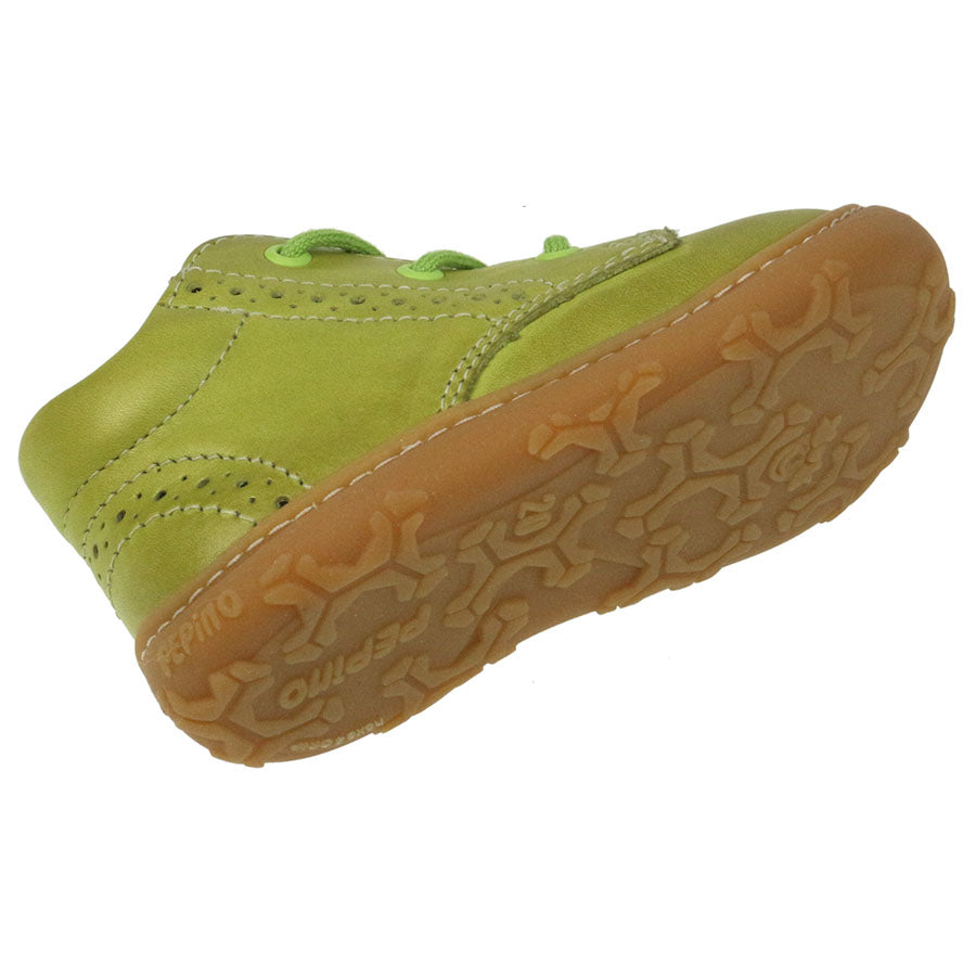  Close-up of RICOSTA Knöchelschuh KELLY - lime, showing durable construction and supportive ankle design